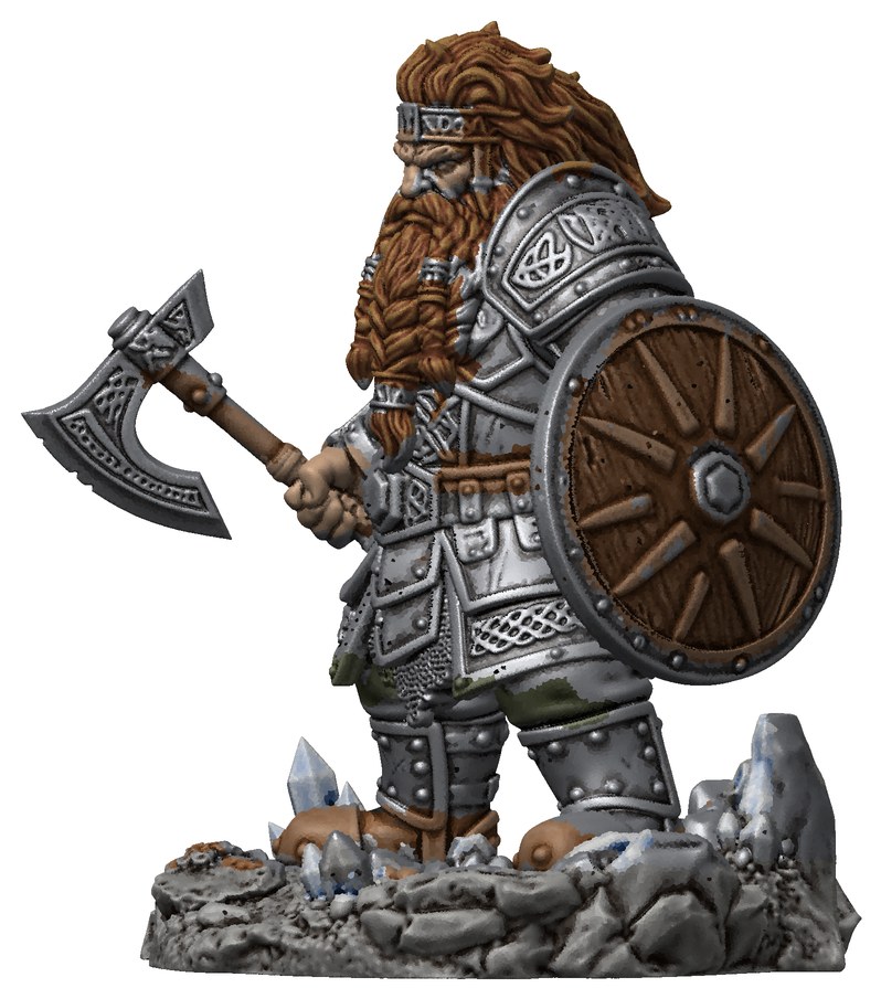 Darvin Stonebraid, shield side